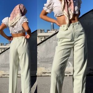vintage mint high rise pants